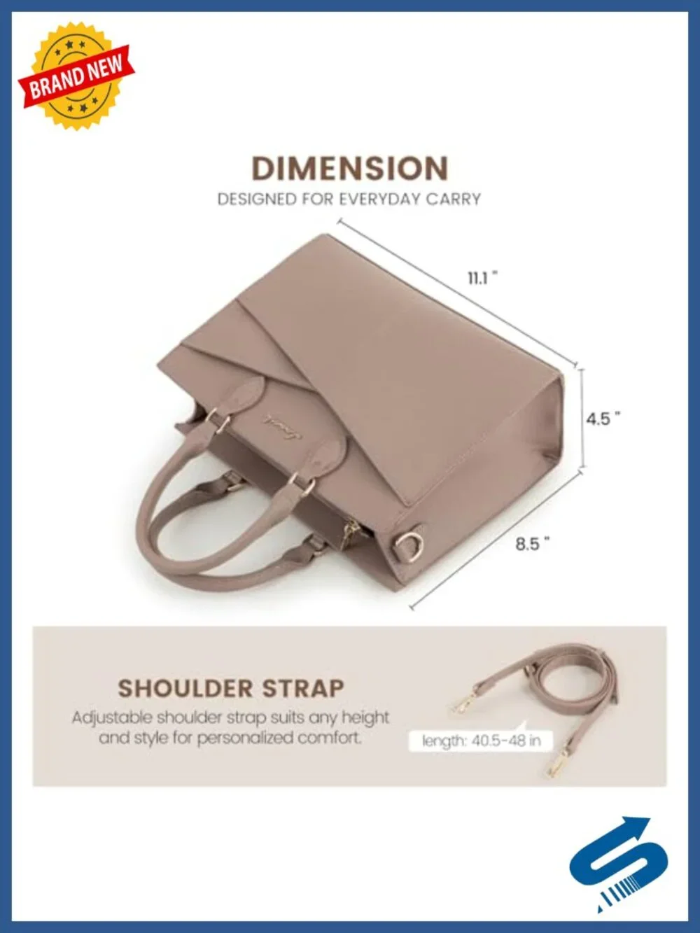 Purses for Women PU Leather Satchel Handbags Tote Crossbody Shoulder Bag with